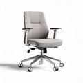 Ergonomische bureaustoel met verstelbare armleuningen in lichtgrijs 60 x 60 x 100cm